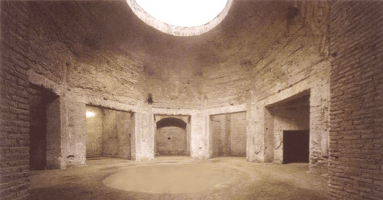 De zogenaamde 'Octagonale Zaal' in de Domus Aurea