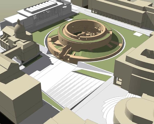 Piazza Augusto Imperatore, zoals het er in 2014 uit zou moeten zien. Foto: Urban File