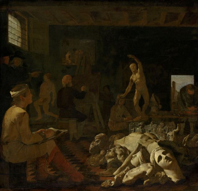 Michael Sweerts (Brussels 1618-1664 Goa, India), A Painter’s Studio, c. 1648-50 Oil on canvas, 71 x 74 cm. The Rijksmuseum, Amsterdam SK-A-1957